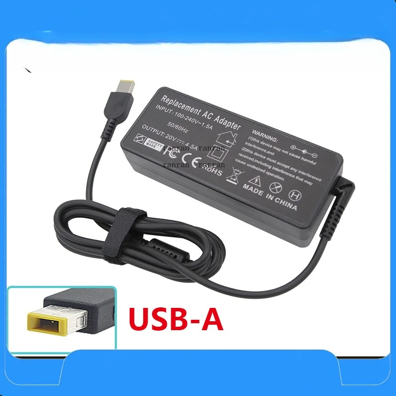 20V 4.5A 90W USB Pin OT-APB03 Laptop Charger For Lenovo ThinkPad X1 Ultrabook B40 G50 M4400 M4450 Z50 Z505 Essential G400s G405s