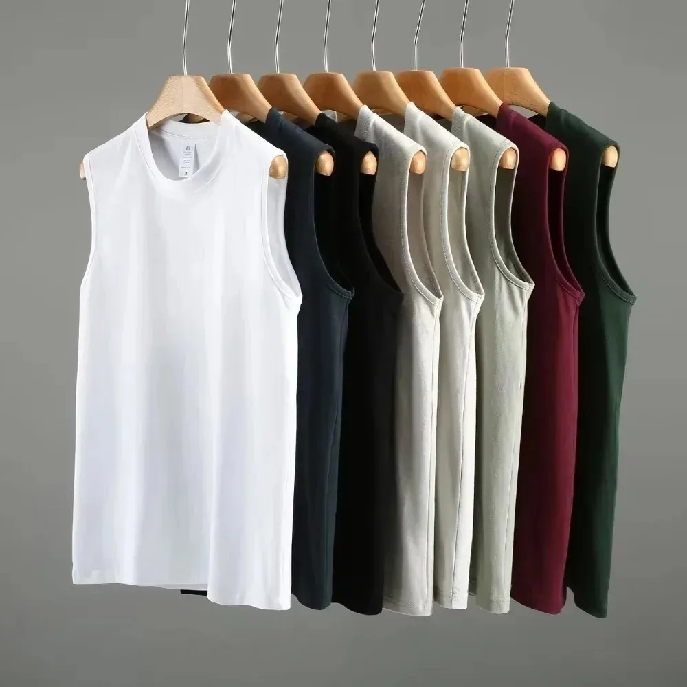 Canotta in puro cotone stampato periferico One Piece Anime Rufy2025 Top fitness da uomo sportivo allentato alla moda estiva