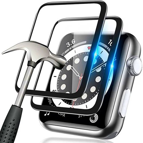 Imagen 2 del producto 1-4 Uds película protectora para Apple Watch 7 6 SE 5 4 3 2 protectores de pantalla 40MM 41MM 42MM 44MM 45MM en Iwatch 4/5/6/SE/7 Series 38mm
