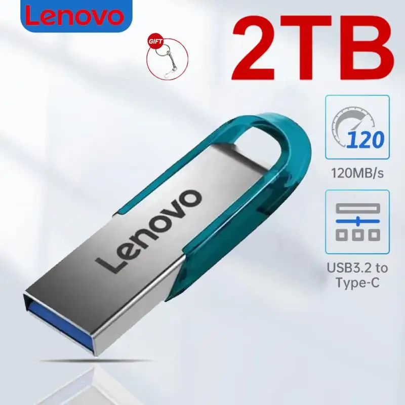 

Lenovo металлический флэш-накопитель USB 3,0, 512 ГБ, 1 ТБ