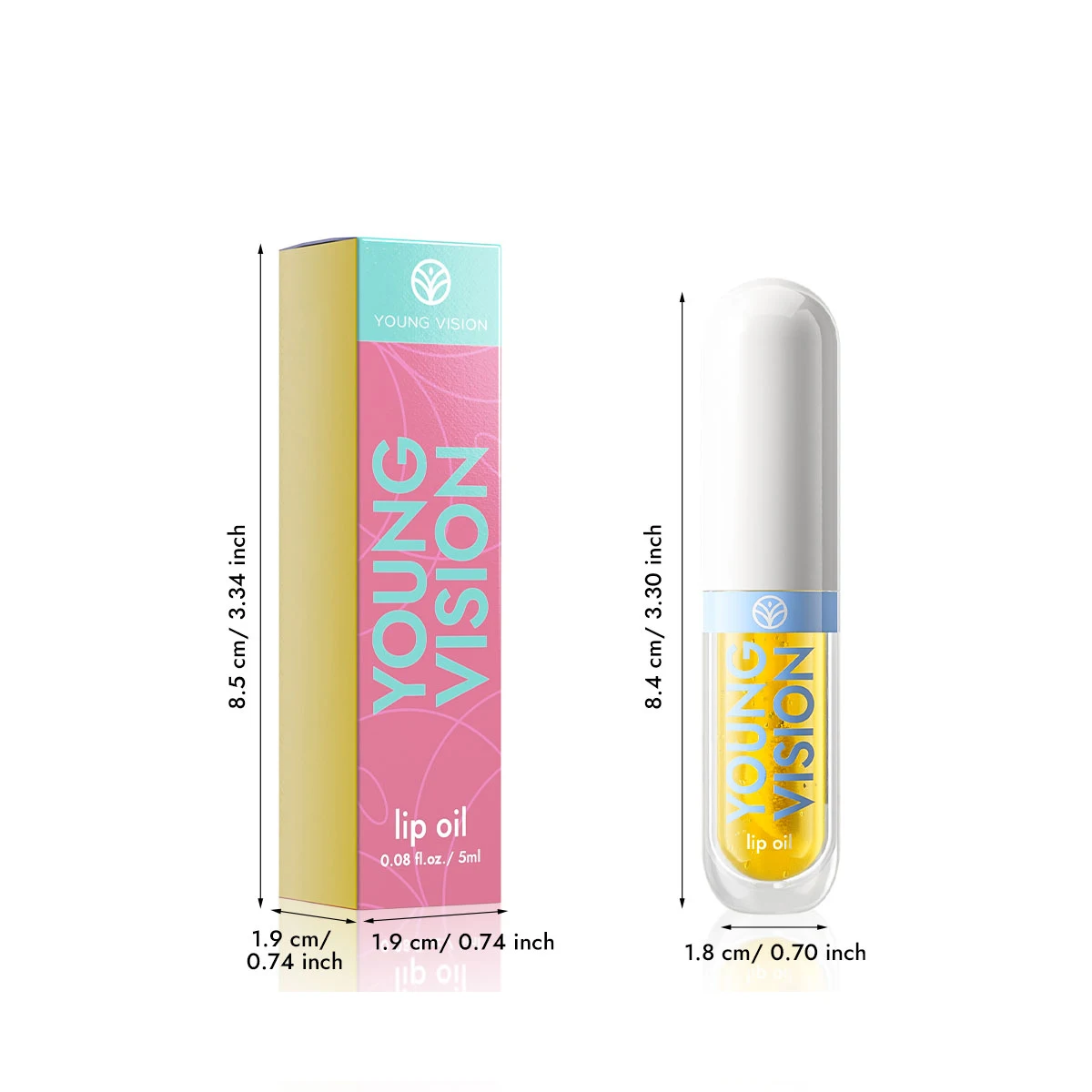 YOUNG VISION – brillant à lèvres 6 couleurs à infusion de fruits, scintillant, hydratant et améliorant les couleurs, huile pour les lèvres, cosmétiques, cadeau de noël