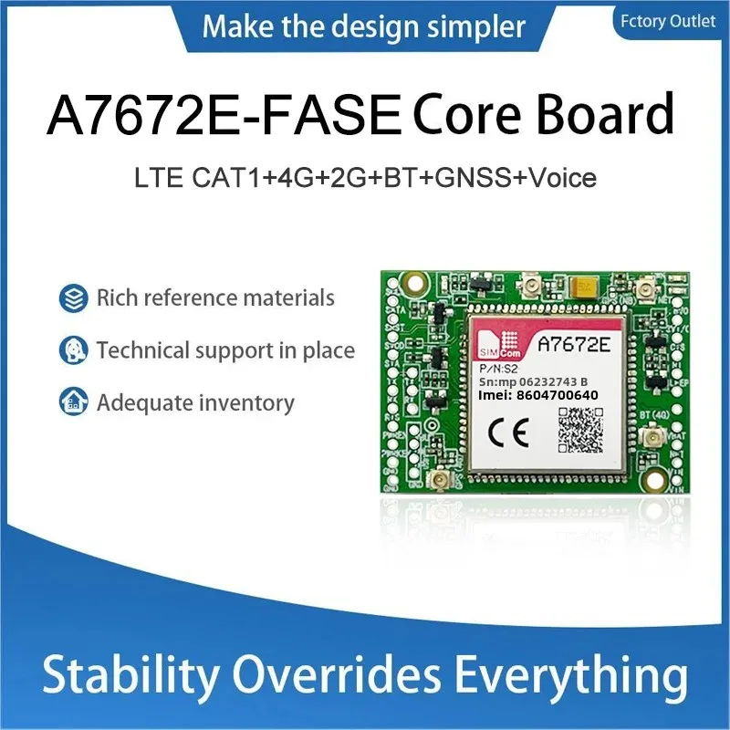 A7672E-FASE Core Board/PCIE/USB Dongle Support Data+GNSS+Voice for LTE 4G 1pcs