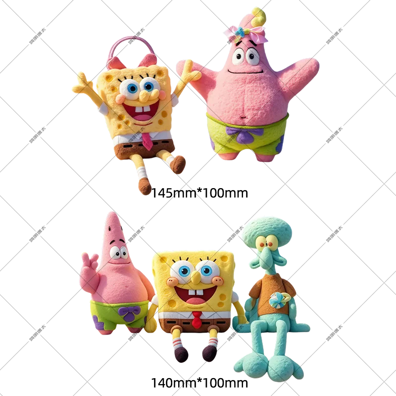 Kawaii SpongeBob SquarePants ملصقات السيارات الكرتونية الإبداعية زجاج النافذة ملصقات الزخرفية مناسبة لتغطية الخدش