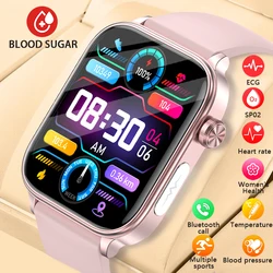 2024 New Medical Grade SmartWatch Women ECG Blood Glucose Lipid and Uric Acid Detector Women Menstrual Health Tracker Call Clock