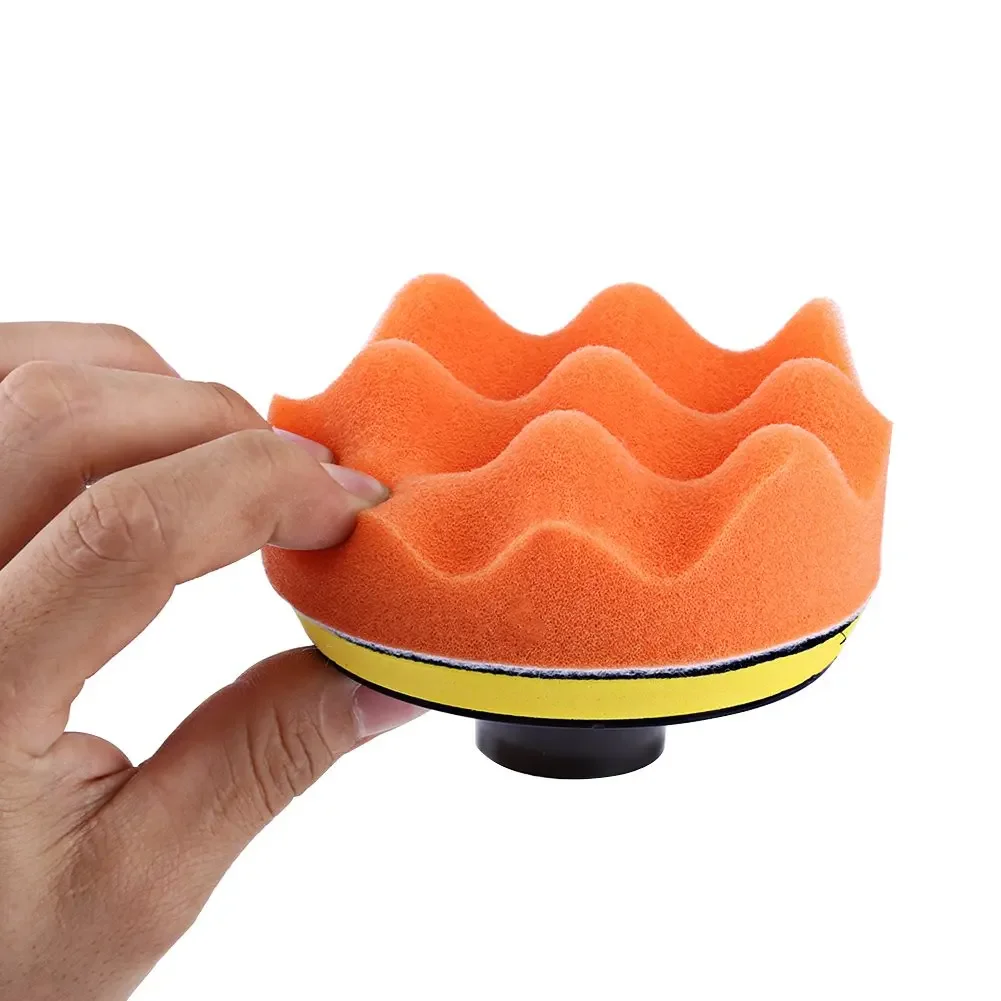Polishing Buffing Pad 5Pcs 4 Inch Kit For Car Polisher Buffer With M10 Drill Adapter Backing Plate Sponge and Woolen Waxing Pad