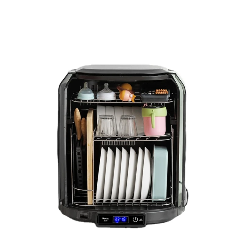 HXL Disinfection Cabinet Tableware Knife Drying Draining Desktop Desktop UV Sterilized Cupboard