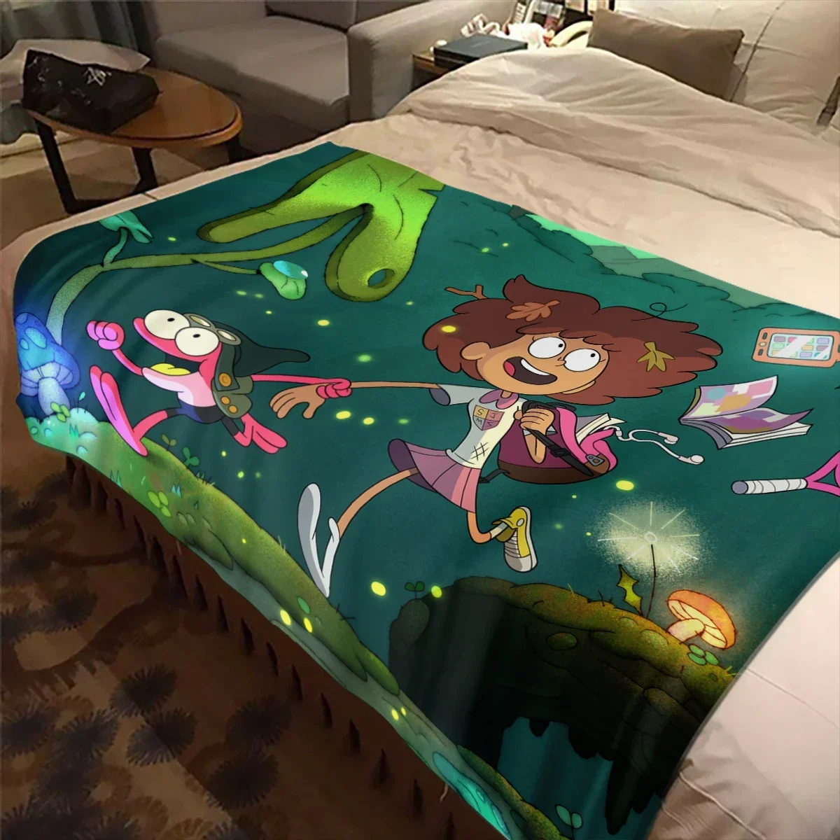 Cartoon Amphibia TV Anime Blanket Children's High Quality Flannel Soft and Comfortable Home Travel Blankets