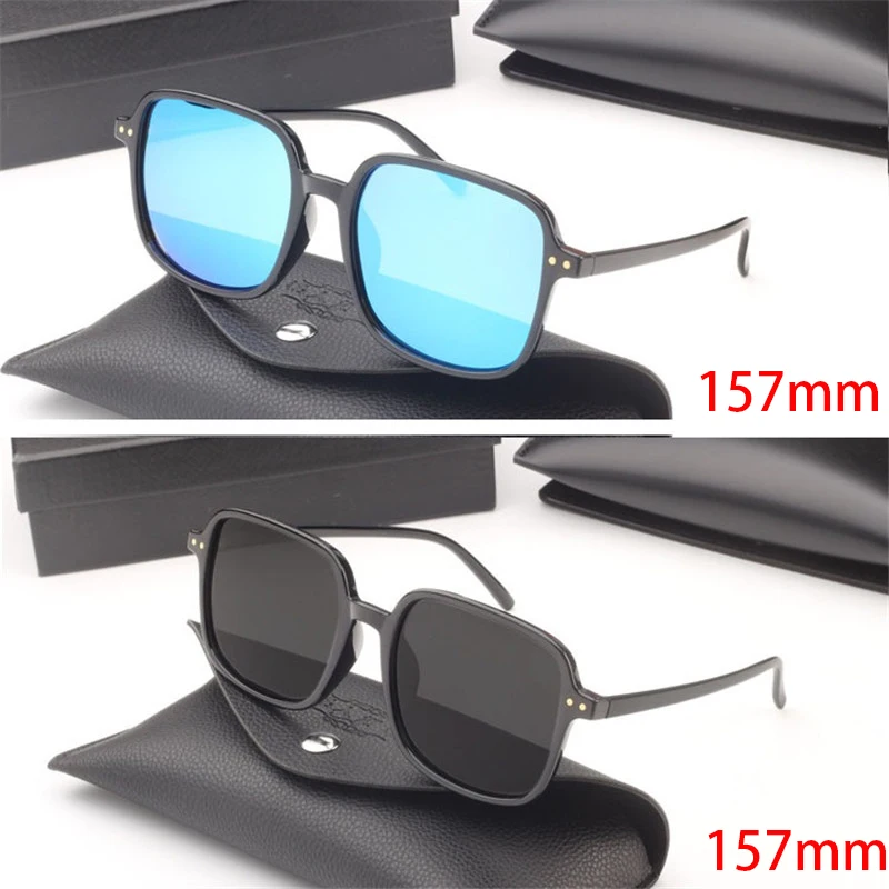 

Zerosun 157mm Oversized Polarized Sunglasses Men Women Square Black Sun Glasses Big Large Shades Mirror Lens Anti Reflection