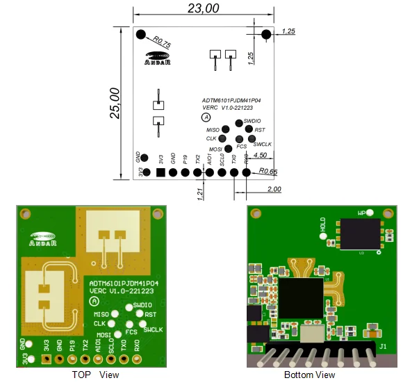 60 GHz HLK-LD6002 LD6002B LD6002C 60G FMCW Radarsensormodul Menschlicher Atemalarm Herzfrequenzerkennung Absturzaterkennung – Detail 3