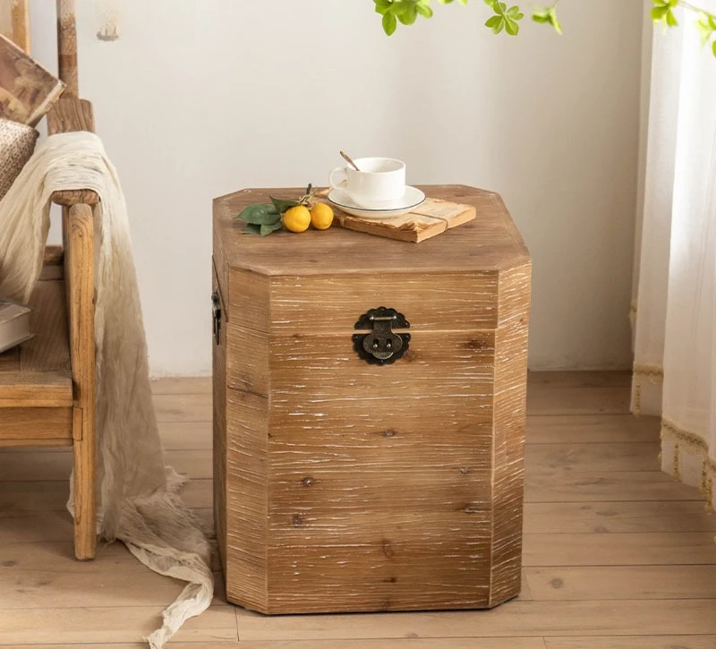 Sofa Fangji B & B shooting decorative props sofa retro old storage box living room coffee table