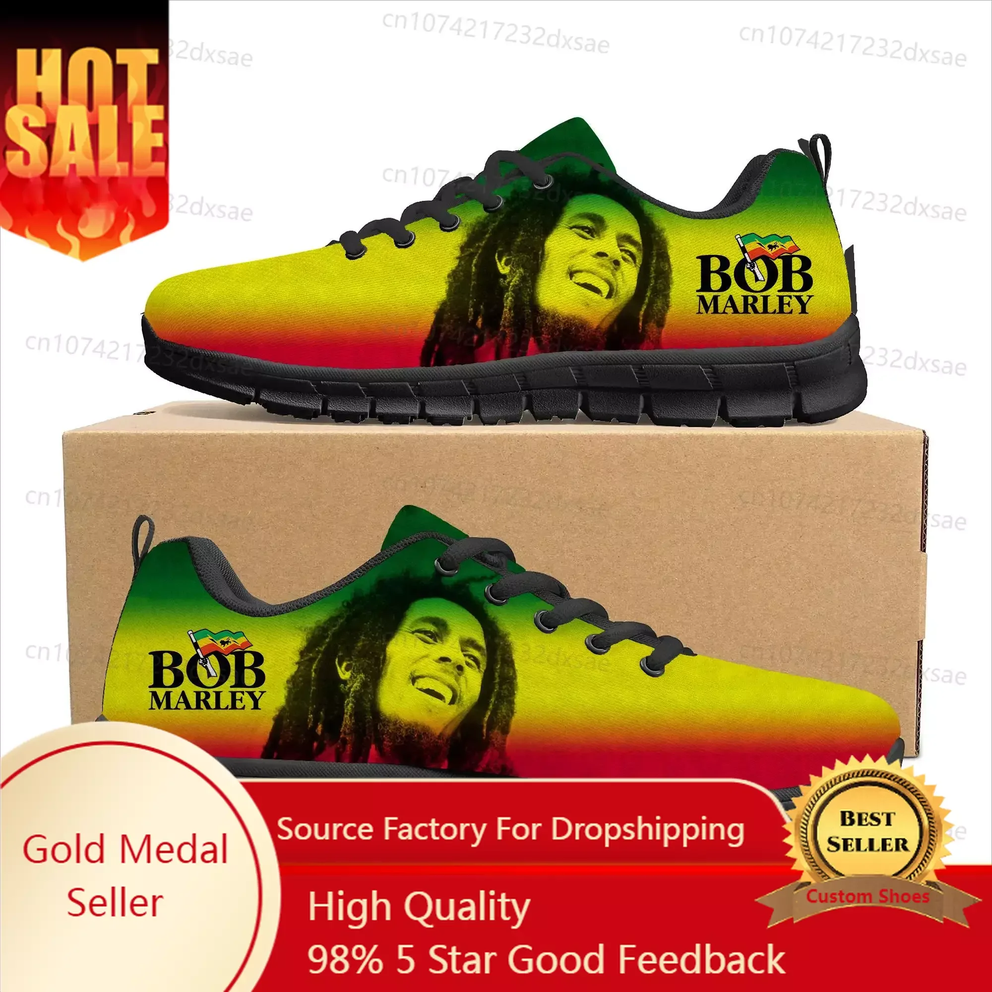 

Bob Marley Reggae Rasta Music Singer Sports Shoes Mens Womens Teenager Children Sneakers Casual Custom High Quality Couple Shoes