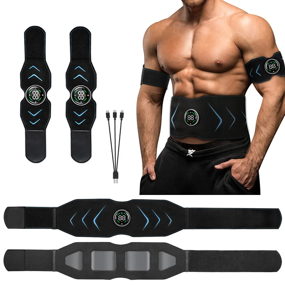 

Abdominal Muscle Stimulator EMS Body Slimming Belt Smart Vibration Fitness Massager abs Trainer For Arm Leg Waist Weight Loss