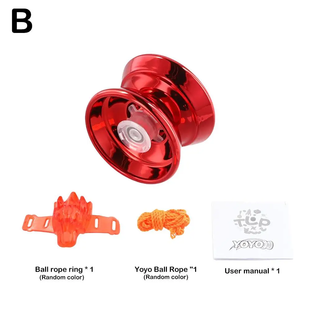 Fashion Yoyo Professional Magic Yoyo Aluminum Alloy Metal Yoyo Bearing with Spinning String Children's Classic Yoyo Toy Hot Sale