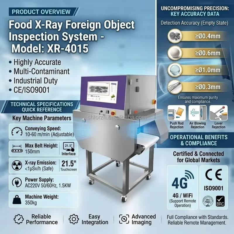 Food X-Ray Foreign Object Detection Machine for Aluminum- Packaged Coffee