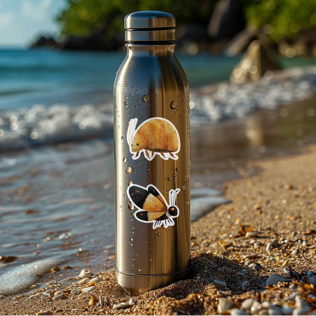 50 peças adesivos de graffiti de insetos-decoração de pvc à prova d'água diy para capa de telefone, copo de água e skate bulingbulingstickers loja