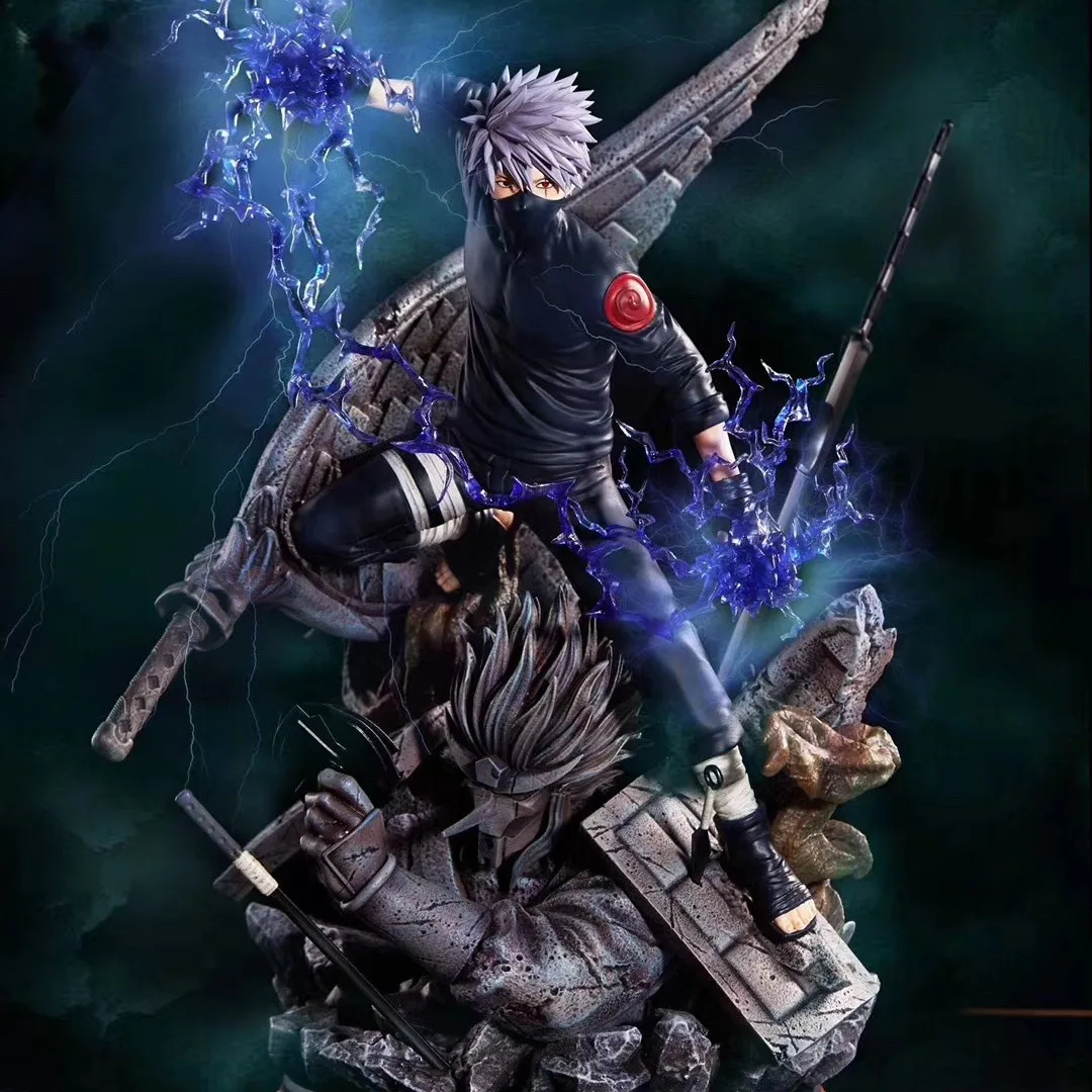 Naruto Anime Figurines Gk Susanoo Uchiha Madara Sasuke Hatake Kakashi Kurama Figure Pvc Statue Model Doll Collectible Toy Gifts