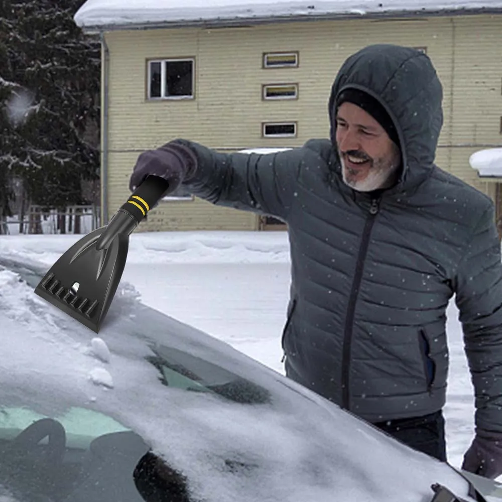 Pala raspadora de nieve para coche, herramientas de limpieza de hielo de invierno, limpieza de parabrisas de ventana, herramienta de eliminación de raspado para vehículo