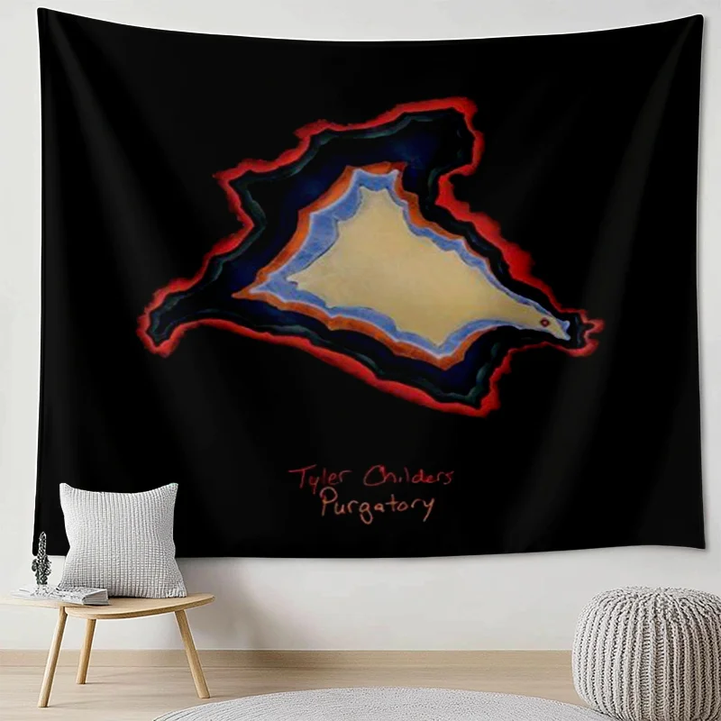 Country Music Christmas & Halloween Tapestry, Geometric Wall Hanging for Living Room, Ideal Holiday Gift for Home Decoration