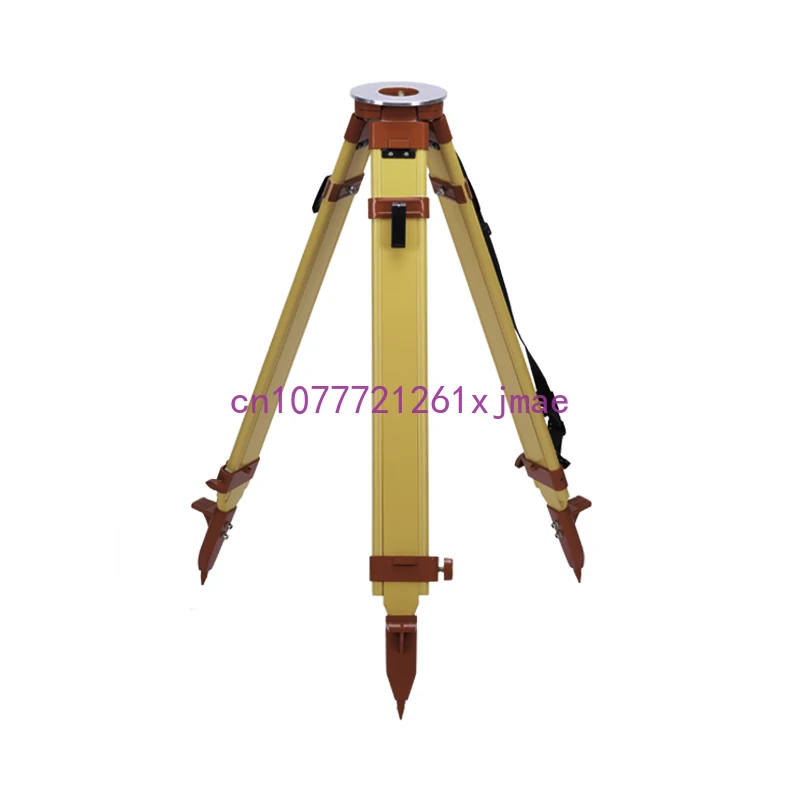 

2024 Low-priced Wooden Survey Tripod With Flat Round Head For Measuring Equipment Laser Auto Level GPS GNSS RTK Total Station