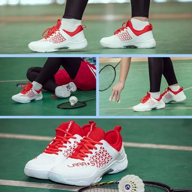 Professional Badminton Shoes Unisex Blue Red Table Tennis Shoes For Men Women Designer Indoor Court Shoes Anti Slip Tennis Shoe