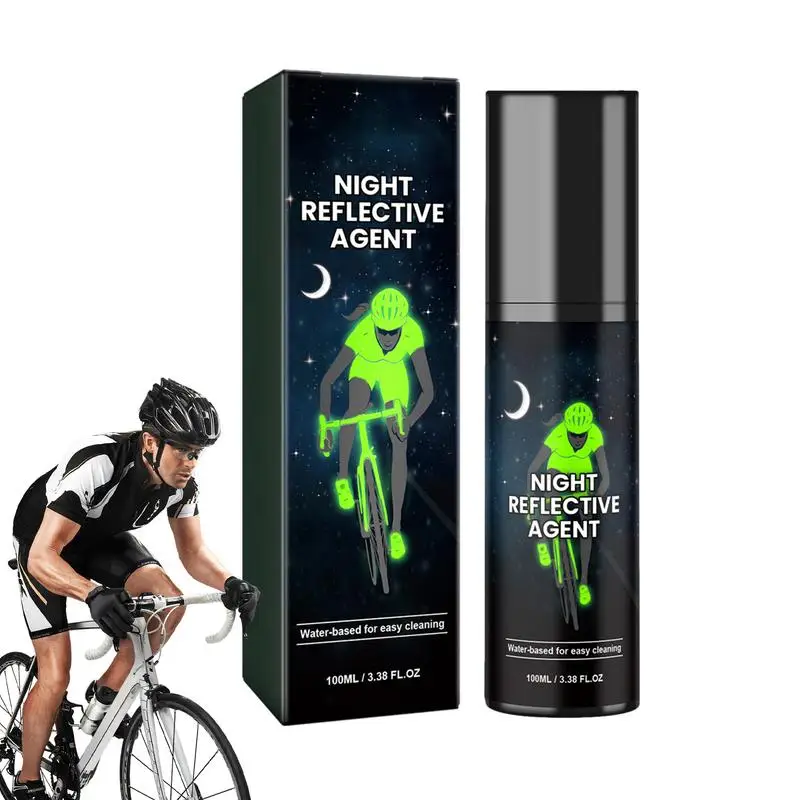 Night Spray Paint 100ml Glowing In The Dark Spray Paint For Bicycle Safety Reflective Glow Spray Paint For Clothes Bicycles