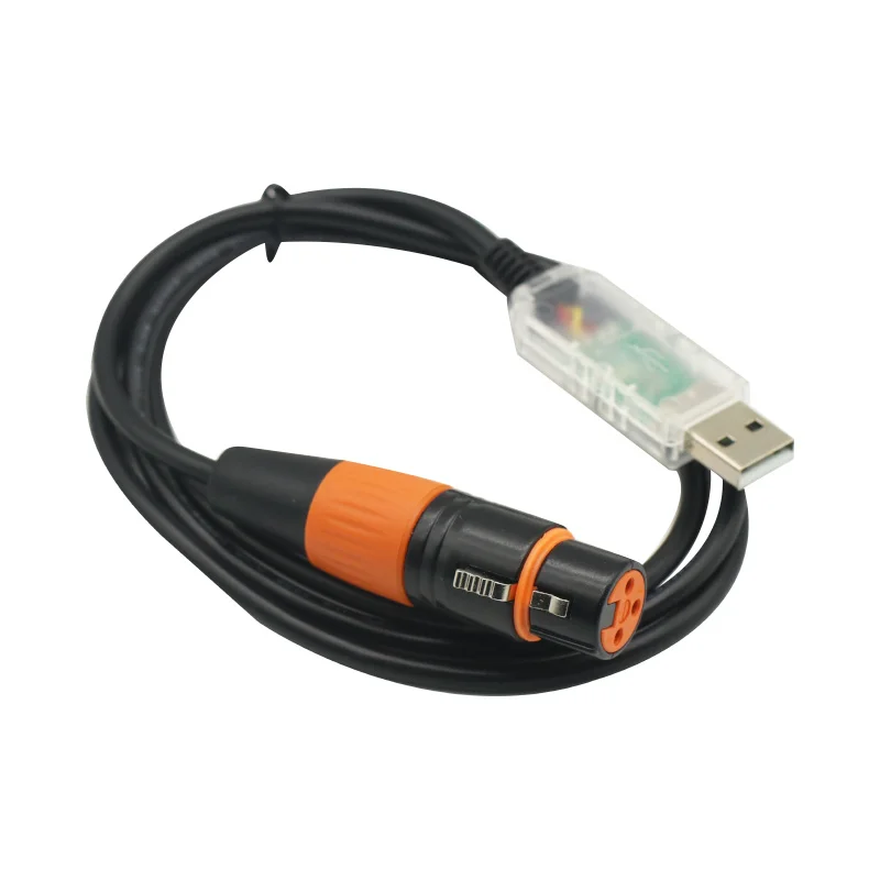 USB to DMX Adapter Cable Stage Light PC DMX512 Controller Dimmer DMX USB Signal Conversion Cable For arduino Module Board
