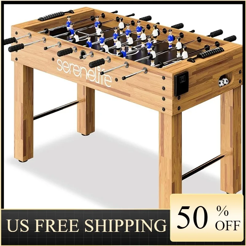 

SereneLife 48in Competition Sized Foosball Table, Soccer for Home, Arcade Game Room