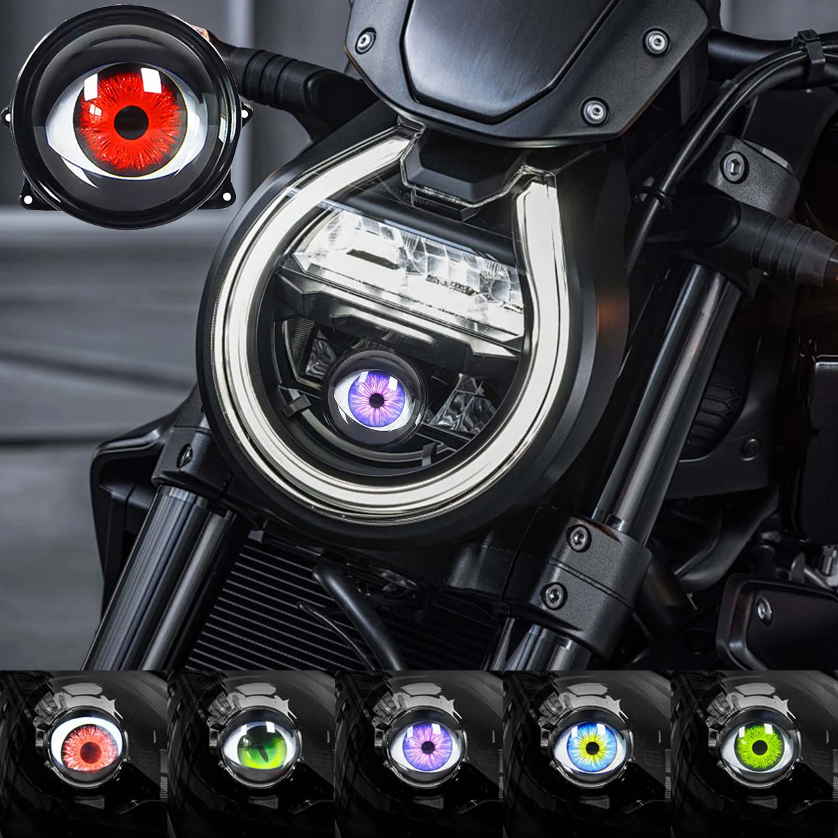 LED Dynamische Devil's Eye Lenslichten 3-inch Mistlamp Ogen Retrofit Kits voor Motor Auto Afstandsbediening Moto Accessoires