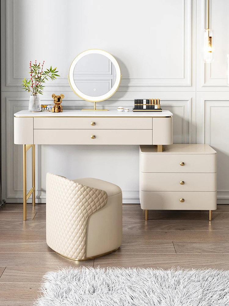 

Rock dresser bedroom simple storage cabinet integrated online celebrity ins dressing table dressing table