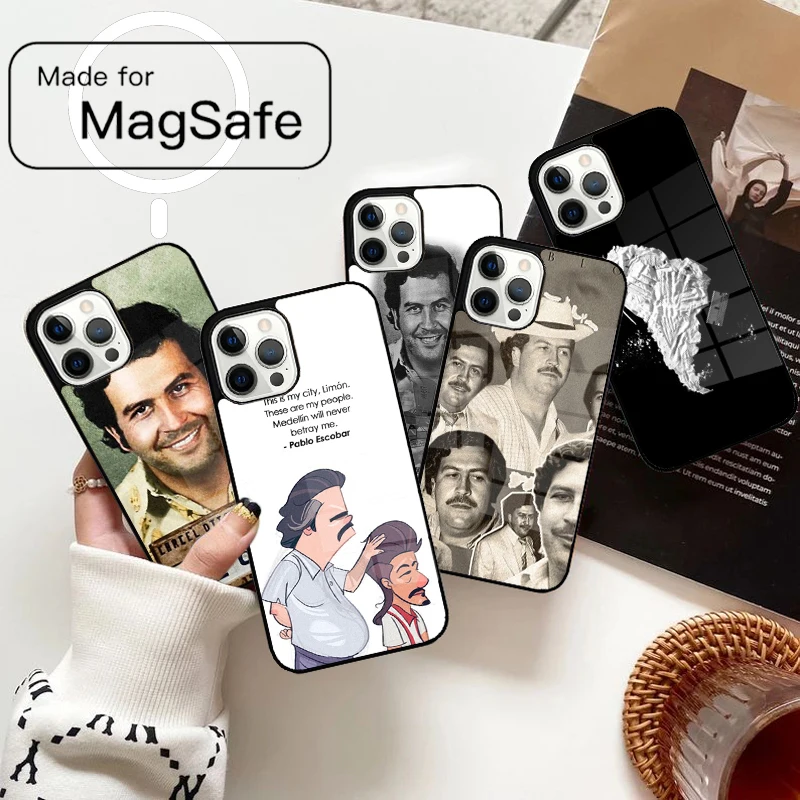 Casing Ponsel Magnetik Narcos TV Series Pablo Escobar Untuk iPhone 17 Air 16e 12 13 14 15 Pro Max Magsafe Wireless Cover