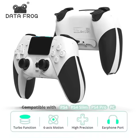 DATA FROG Wireless Game Controller For PS4 Gamepad Compatible With PC For PS4 / PS4 Pro / PS4 Slim