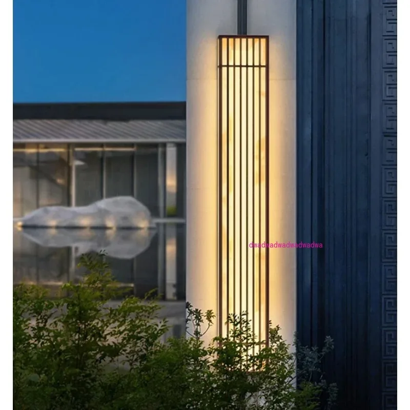 

New Chinese outdoor wall lamp waterproof exterior wall lamp villa door lamp outdoor long column wall