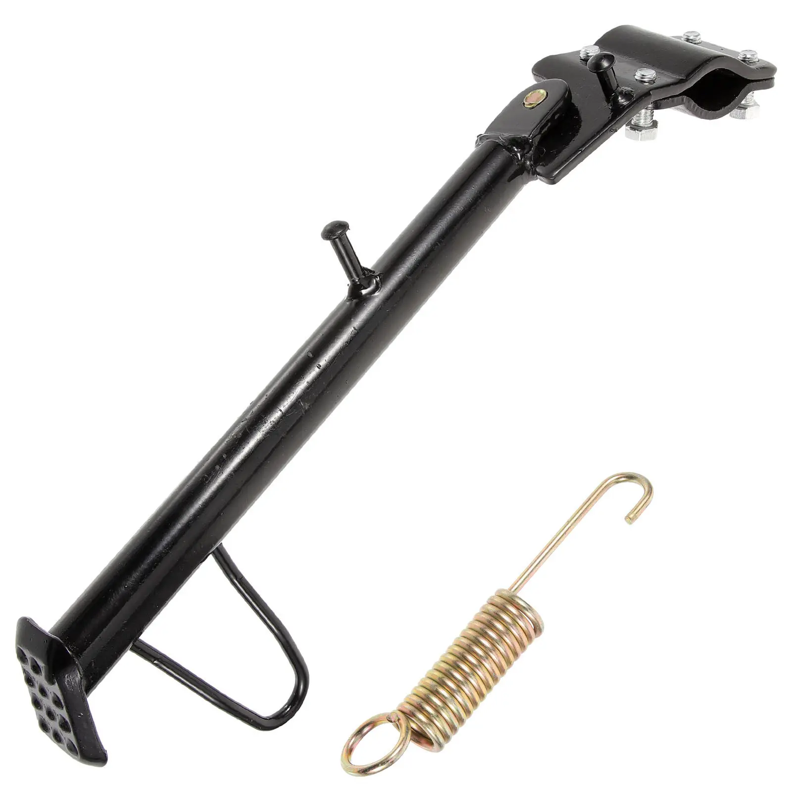 Universal Motorcycle Side Kickstand Metal Foot Stand Anti Corrosion Rust Resistant Easy Install Scooter Parts Kickstand
