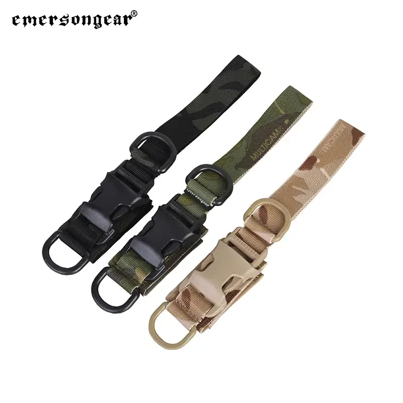 Emersongear Keychain Outdoor Hunting Hiking Tactical EDC Survival Tool Key Ring Plastic D-ring Buckle Regulation Webbing EM8897