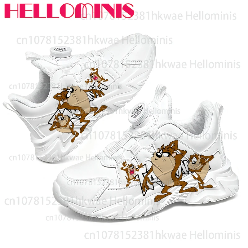 

Детские кроссовки с принтом «Тасманский дьявол», хит продаж, с поддержкой свода стопы, удобные, прочные, для скейтбординга, для мальчиков и девочек