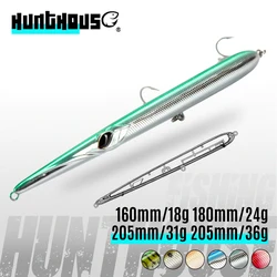 Hunthouse stylo 210 matita ago richiamo di pesca galleggiante affondamento richiamo 16 cm 18 cm/24 g 205 mm 31/36 g lungo casting stickbaits LW118