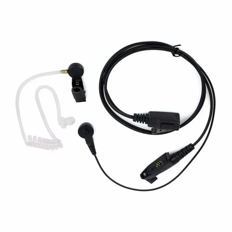 

Acoustic Air Tube Headset PTT Mic Earpiece for Motorola GP328plus GP338plus GP344 GP388 GP328 GP338 Plus Anysecu F22 W5 Radio