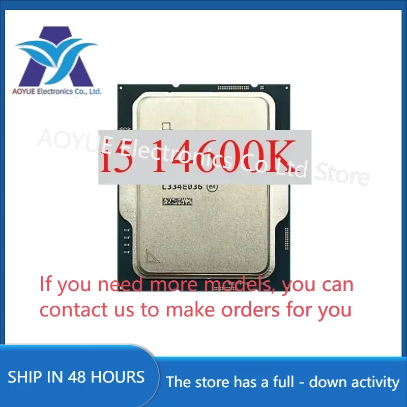 1pcs Perfect test Intel Core i5-14600K i5 14600K 14-Core 20-Thread CPU L3=24M 125W LGA 1700