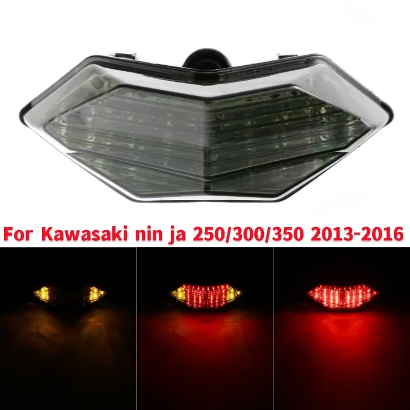 Motorcycle Modified LED Rear Taillight Turn Brake Light for Kawasaki nin ja 250/300/350 2013-2016