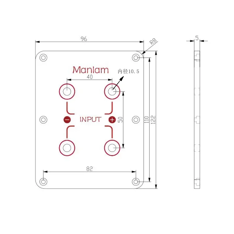HiFi 오디오 어댑터 4 위치 바인딩 포스트 구리 2 선 크로스 오버 터미널 보드