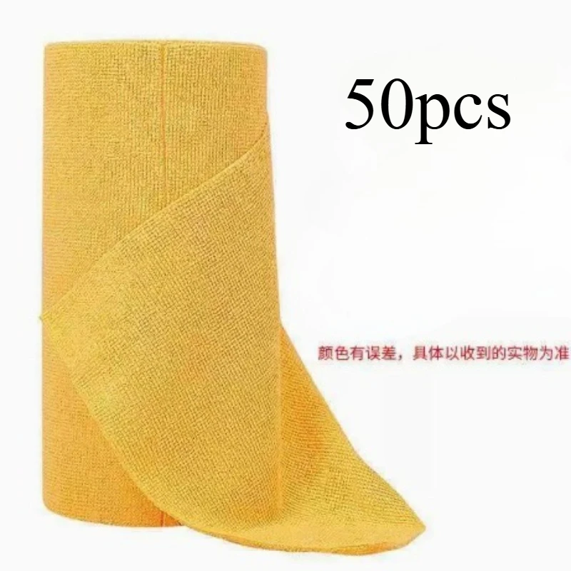 50 Extra Large Rolls of Dishwashing Cloths, Tearable Microfiber Towels, Kitchen Towels, Tea Towels for Easy and Convenient Use
