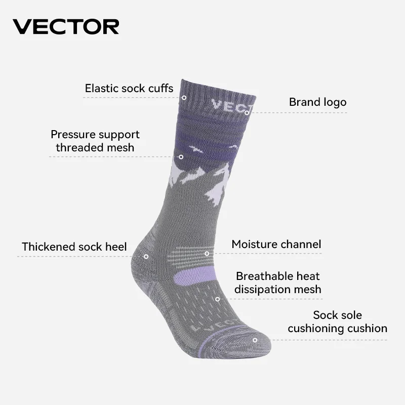 VECTOR chaussettes de Sport professionnelles de haute qualité chaussettes de vélo de route respirantes hommes et femmes Sports de plein air course chaussettes de cyclisme