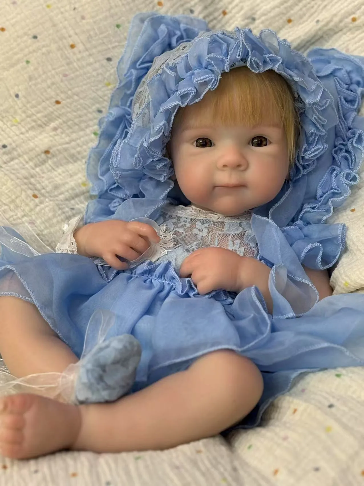 ムニェカ リボーンドール ベベ 18インチ 手植えヘア ベティ シリコン リボーンドール 女の子 ソフトでリアルなクリスマス 誕生日プレゼント