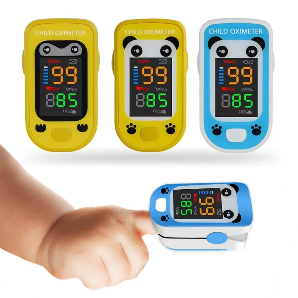 Baby Finger Pulse Oximeter Pediatric Oximetro De Dedo SpO2 PR PI Pulsioximetro for Kid Child Children OLED Screen