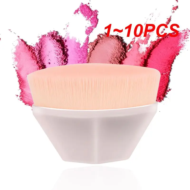 1~10PCS Hot Sale Six Corners Powder Brush Hexagon Single Brush No Trace Foundation Brush For Liquid Make Up Brush