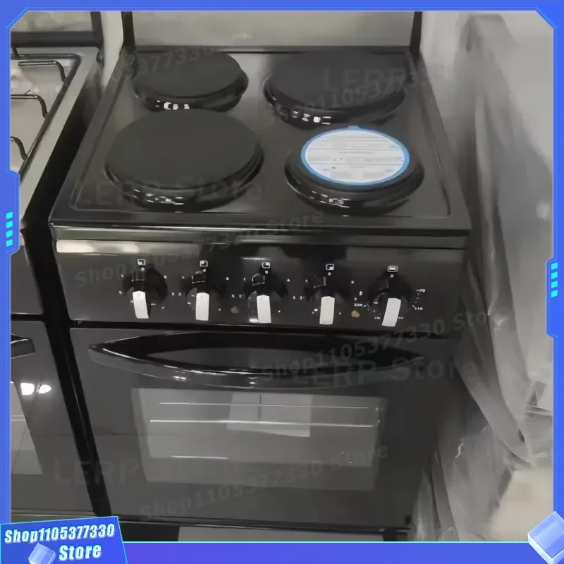 Commercial 4 Burner Electric Stove Built-in Infrared Oven Kitchen Cooking Appliance Modern Propane Gas Range for Restaurant