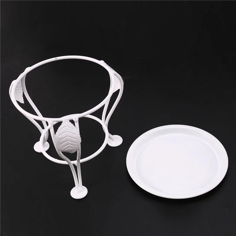 

Y17A 4X Iron Small Pot Stand Flower Stand Plants Stand Outdoor Indoor Succulent Pot Holder For Bedroom Garden