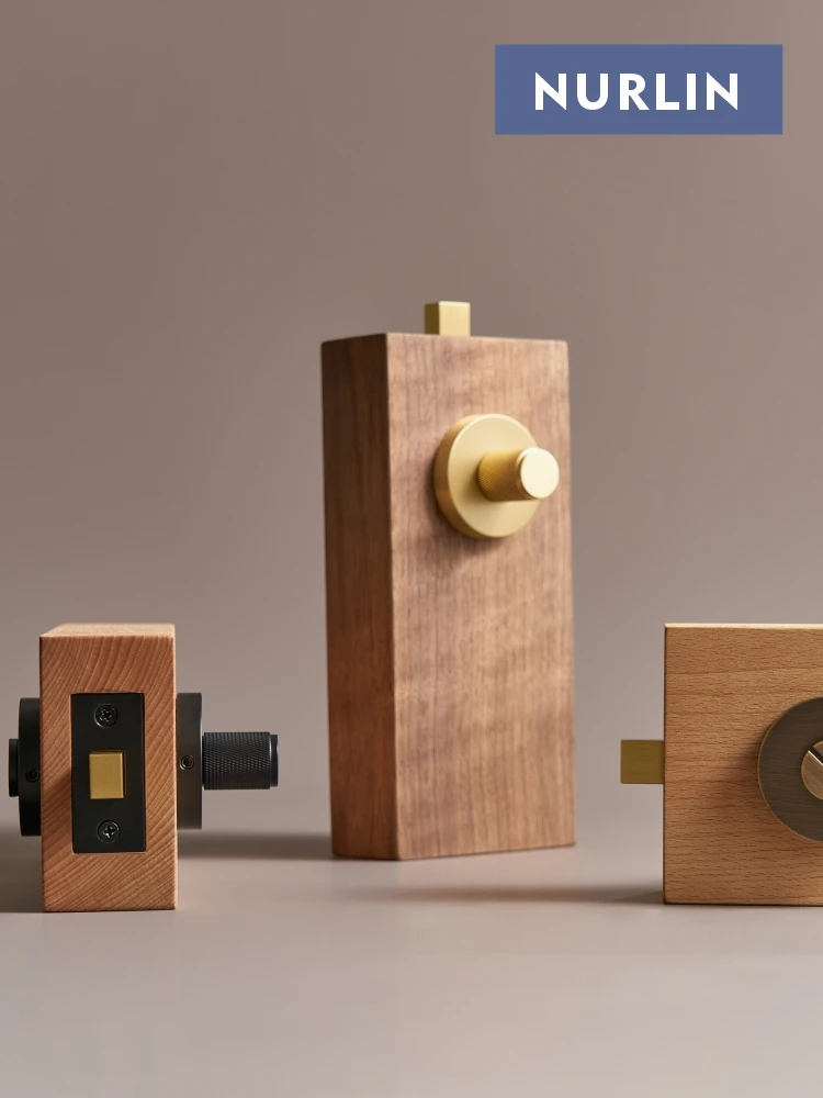 Nurlin Brass North American Structure Thumbturn Lock Work With Deadbolt Latches Diamond-cut Knurled Detailing