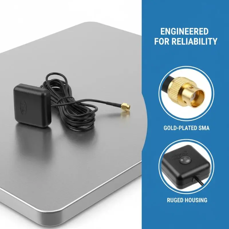 Car GPS Antenna SMA Connector 3 Meter Cable GPS Signal Antenna Receiver Auto Aerial Adapter For Car Navigation Camera Mp5 Player
