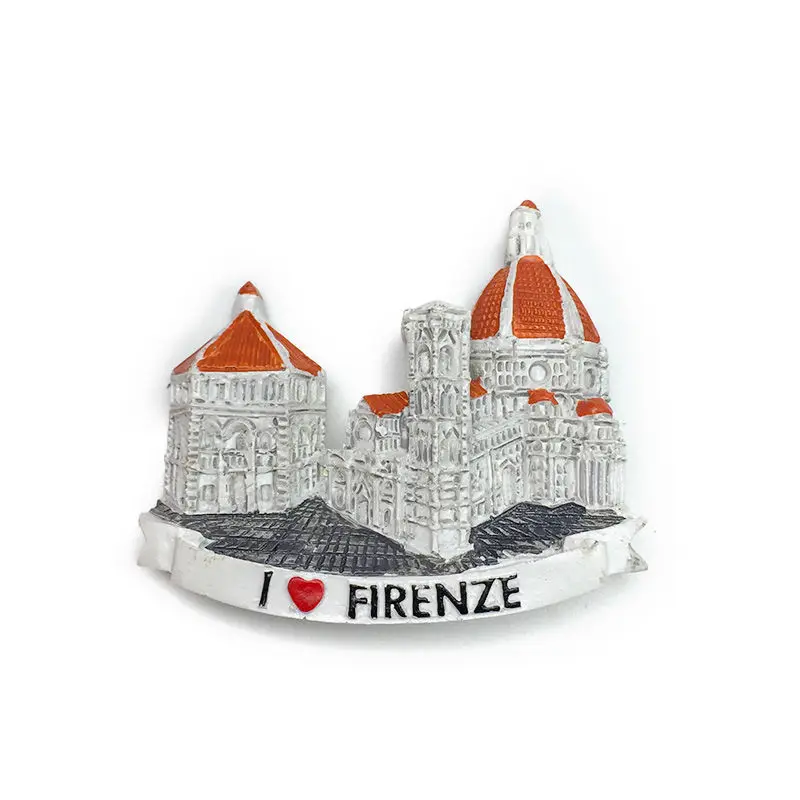 Italy Florence Duomo Landmark 3D Resin Fridge Magnet Souvenir Decoración Hogar